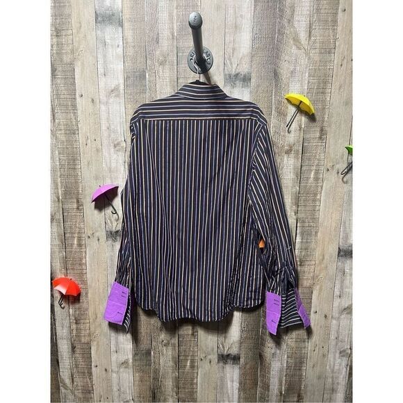 Hugo Boss Black label Party Stripe Button Down French Cuff - Picture 2 of 4